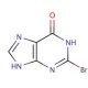 2-Bromohypoxanthine 的分子结构, CAS编号: 87781-93-9 2-Bromohypoxanthine (CAS 87781-93-9) - chemical structure image
