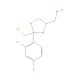 2-(Bromomethyl)-2-(2,4-dichlorophenyl)-1,3-dioxolane-4-methanol (CAS 68751-57-5) - chemical structure image