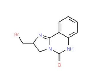 2-(Bromomethyl)-2,6-dihydroimidazo[1,2-c]-quinazolin-5(3H)-one - chemical structure image