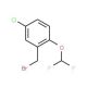2-Bromomethyl-4-chloro-1-difluoromethoxy-benzene - chemical structure image