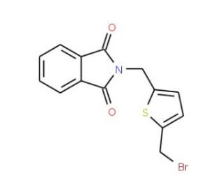 2-(Bromomethyl)-5-(phthalimidomethyl)thiophene (CAS 166888-26-2) - chemical structure image