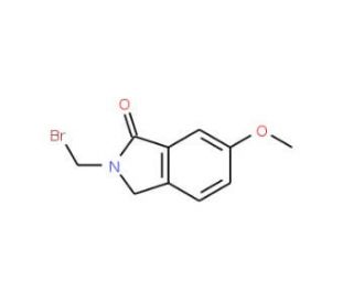 2-Bromomethyl-6-methoxyisoindolinone (CAS 944718-10-9) - chemical structure image