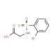 {[(2-bromophenyl)sulfonyl]amino}acetic acid - chemical structure image