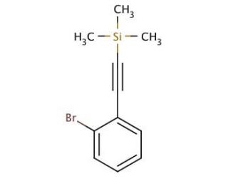 (2-Bromophenylethynyl)trimethylsilane (CAS 38274-16-7) - chemical structure image
