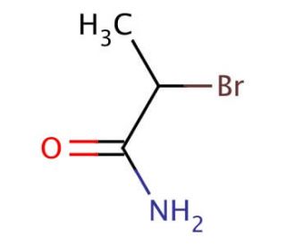 2-Bromopropionamide (CAS 5875-25-2) - chemical structure image