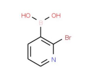 2-Bromopyridine-3-boronic acid (CAS 452972-08-6) - chemical structure image