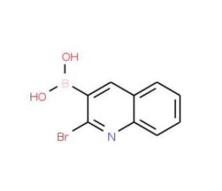 2-Bromoquinoline-3-boronic acid (CAS 745784-05-8) - chemical structure image