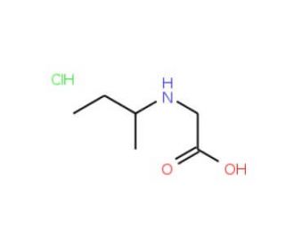 2-(butan-2-ylamino)acetic acid hydrochloride - chemical structure image