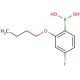2-Butoxy-4-fluorophenylboronic acid (CAS 480438-61-7) - chemical structure image