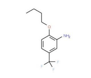 2-Butoxy-5-(trifluoromethyl)aniline - chemical structure image