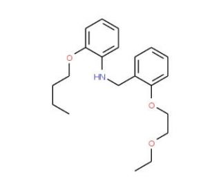 2-Butoxy-N-[2-(2-ethoxyethoxy)benzyl]aniline - chemical structure image