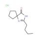 2-Butyl-1,3-diaza-spiro[4.4]non-1-en-4-one HCl (CAS 151257-01-1) - chemical structure image