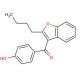 2-Butyl-3-(4-hydroxybenzoyl)benzofuran (CAS 52490-15-0) - chemical structure image