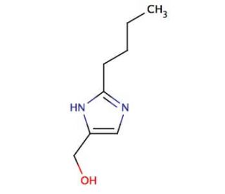 2-Butyl-4-hydroxymethyl Imidazole (CAS 68283-19-2) - chemical structure image