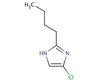 2-Butyl-5-chloro-1H-imidazole (CAS 158365-99-2) - chemical structure image