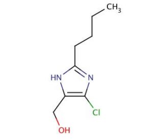 2-Butyl-5-chloroimidazole-4-methanol (CAS 79047-41-9) - chemical structure image