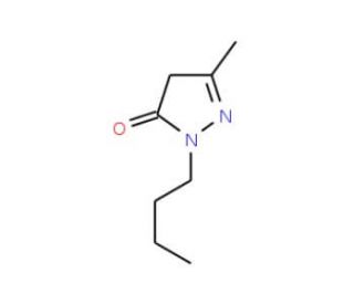 2-butyl-5-methyl-2,4-dihydro-3H-pyrazol-3-one (CAS 65156-70-9) - chemical structure image