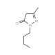 2-butyl-5-methyl-2,4-dihydro-3H-pyrazol-3-one (CAS 65156-70-9) - chemical structure image