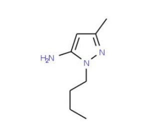 2-Butyl-5-methyl-2H-pyrazol-3-ylamine (CAS 3524-35-4) - chemical structure image