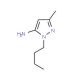 2-Butyl-5-methyl-2H-pyrazol-3-ylamine (CAS 3524-35-4) - chemical structure image