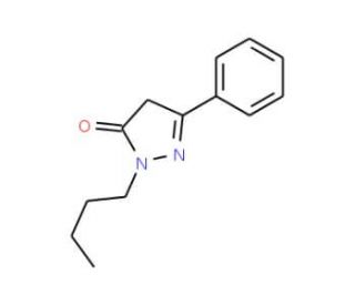 2-Butyl-5-phenyl-2,4-dihydro-pyrazol-3-one - chemical structure image