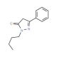 2-Butyl-5-phenyl-2,4-dihydro-pyrazol-3-one - chemical structure image