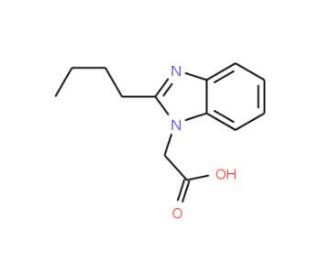 (2-Butyl-benzoimidazol-1-yl)-acetic acid (CAS 138992-92-4) - chemical structure image