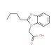 (2-Butyl-benzoimidazol-1-yl)-acetic acid (CAS 138992-92-4) - chemical structure image