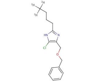2-Butyl-d3-4-chloro-5-benzyloxymethyl-1H-imidazole - chemical structure image