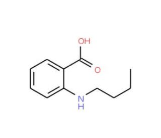 2-Butylamino-benzoic acid (CAS 17781-86-1) - chemical structure image