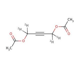 2-Butyne-1,4-diol-(1,1,4,4)-d4, Diacetate (CAS 1020719-23-6) - chemical structure image