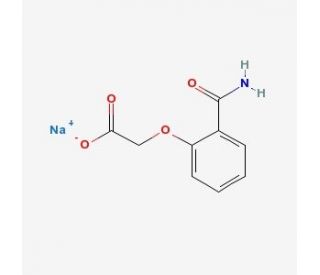 (2-Carbamoylphenoxy)acetic acid sodium salt (CAS 3785-32-8) - chemical structure image