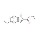 2-Carbethoxy-5-ethylindole (CAS 37033-94-6) - chemical structure image