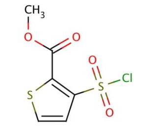 2-Carbomethoxy-3-thiophenesulfonyl chloride (CAS 59337-92-7) - chemical structure image