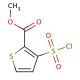 2-Carbomethoxy-3-thiophenesulfonyl chloride (CAS 59337-92-7) - chemical structure image