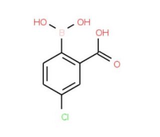 2-Carboxy-4-chlorophenylboronic acid (CAS 850568-07-9) - chemical structure image