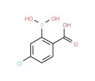 2-Carboxy-5-chlorophenylboronic acid (CAS 874290-67-2) - chemical structure image