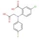 2-[Carboxymethyl-(4-fluoro-phenyl)-amino]-5-chloro-benzoic acid - chemical structure image