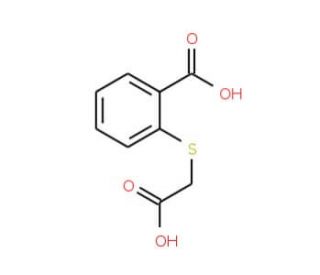 2-(Carboxymethylthio)benzoic acid (CAS 135-13-7) - chemical structure image