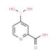 2-Carboxypyridine-4-boronic acid (CAS 1072946-59-8) - chemical structure image