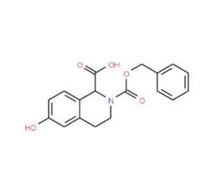 2-Cbz-6-Hydroxy-1,2,3,4-tetrahydro-isoquinoline-1-carboxylic acid (CAS 1219360-65-2) - chemical structure image