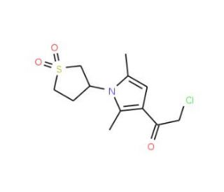 2-chloro-1-[1-(1,1-dioxidotetrahydrothien-3-yl)-2,5-dimethyl-1H-pyrrol-3-yl]ethanone - chemical structure image