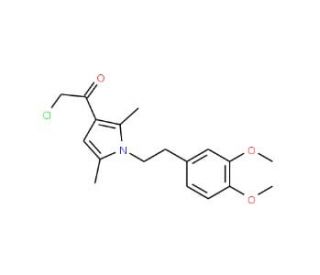 2-chloro-1-{1-[2-(3,4-dimethoxyphenyl)ethyl]-2,5-dimethyl-1H-pyrrol-3-yl}ethanone - chemical structure image
