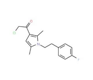 2-chloro-1-{1-[2-(4-fluorophenyl)ethyl]-2,5-dimethyl-1H-pyrrol-3-yl}ethanone - chemical structure image