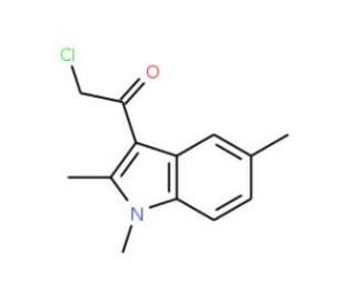 2-Chloro-1-(1,2,5-trimethyl-1H-indol-3-yl)ethanone (CAS 1134334-65-8) - chemical structure image