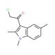 2-Chloro-1-(1,2,5-trimethyl-1H-indol-3-yl)ethanone (CAS 1134334-65-8) - chemical structure image
