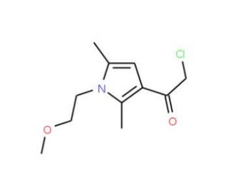 2-chloro-1-[1-(2-methoxyethyl)-2,5-dimethyl-1H-pyrrol-3-yl]ethanone (CAS 379241-47-1) - chemical structure image