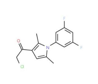 2-chloro-1-[1-(3,5-difluorophenyl)-2,5-dimethyl-1H-pyrrol-3-yl]ethanone - chemical structure image