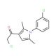 2-chloro-1-[1-(3-chlorophenyl)-2,5-dimethyl-1H-pyrrol-3-yl]ethanone - chemical structure image