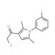 2-chloro-1-[1-(3-fluorophenyl)-2,5-dimethyl-1H-pyrrol-3-yl]ethanone (CAS 315710-85-1) - chemical structure image
